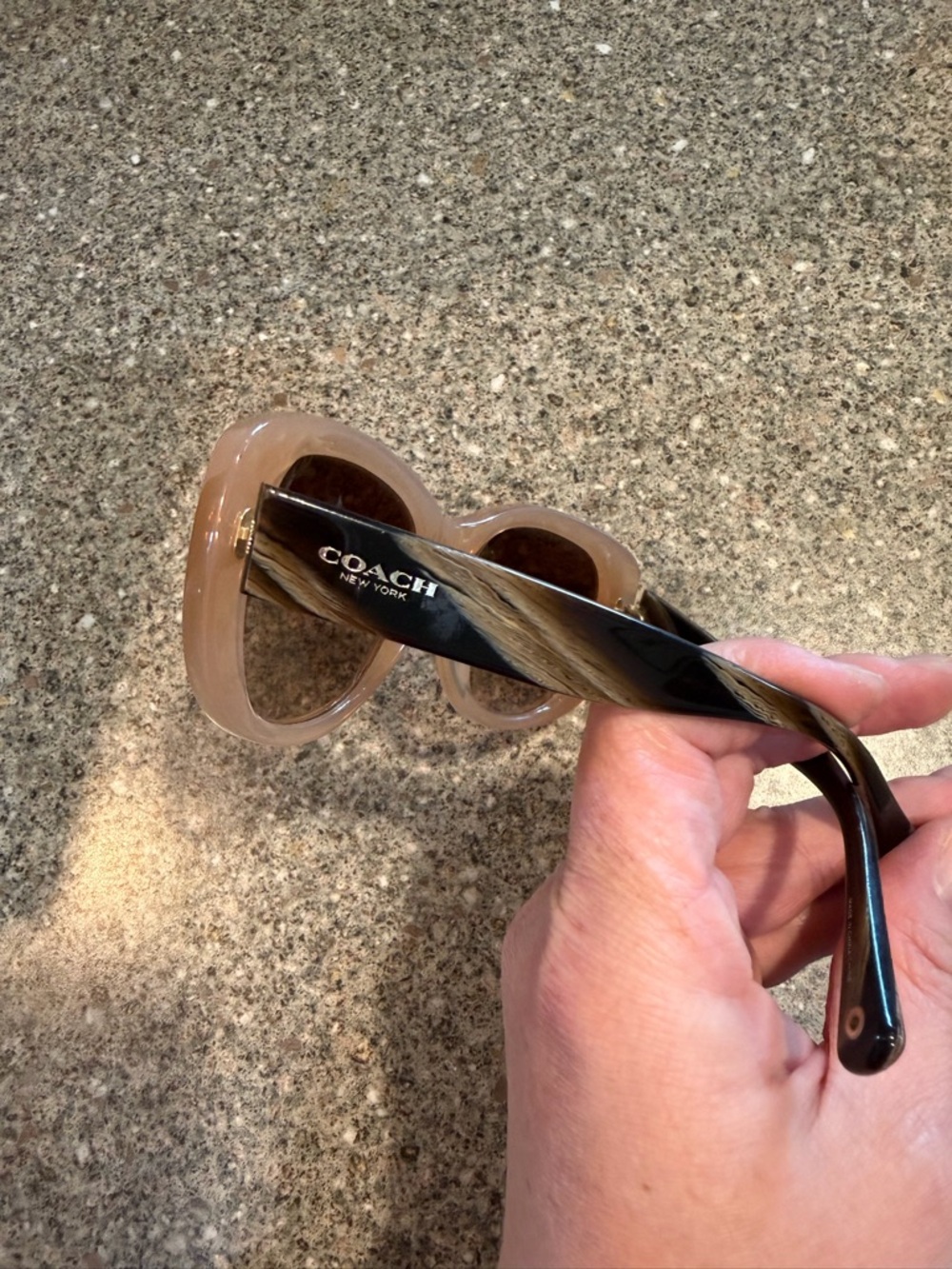 Y2k Coach Honey Brown Tortoiseshell Sunglasses Arms
